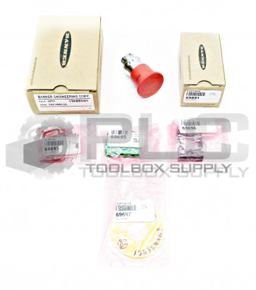 NEW BANNER SSA-EBM-12L E-STOP BUTTON KIT **READ**