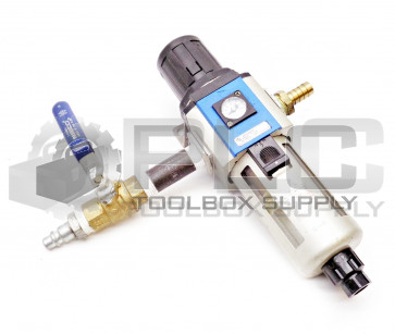 NITRA AFR-4433-M REGULATOR W/BRACKET 20-130 PSI W/NIBCO T-FP600A BALL VALVE