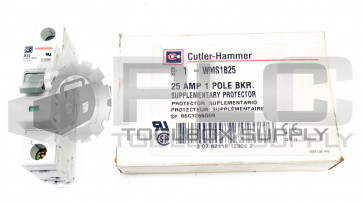 NEW CUTLER-HAMMER WMS1B25 SUPPLEMENTARY PROTECTOR 25 AMP 1 POLE BKR