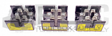 LOT OF 3 BUSSMANN T30030-2SR FUSEHOLDER 300V-30A 10-18 CU FOR CLASS T FUSE