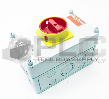 NEW DAYTON 35JF55 IEC ENCLOSED DISCONNECT 25A 480VAV 3PH 60HZ