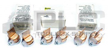 LOT OF 3 NEW BUSSMANN 616 FUSE REDUCER CLASS H (TOTAL QTY 6 CLIPS)