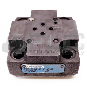 NEW VICKERS CVCS 25 D1 S2 10 AP110 RELIEF VALVE 02-324343