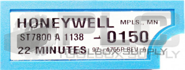 HONEYWELL ST7800 A 1138 TIMER MODULE 22 MINUTES 0150
