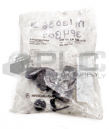NEW HIRSCHMANN CM 06 EA 14S-61S CABLE SOCKET