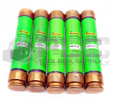 LOT OF 5 NEW BUSSMANN FRS-R-40 ENERGY EFFICIENT FUSE *NEW VERSION*