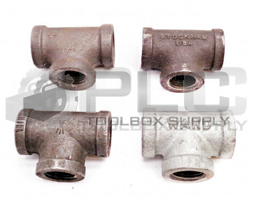 LOT OF 4 1/2" TEE PIPE FITTING