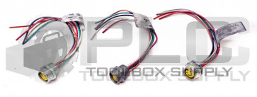 LOT OF 3 COOPER 5000111-9 MINI 4PIN FEMALE 600V/10A W/10IN. LEAD