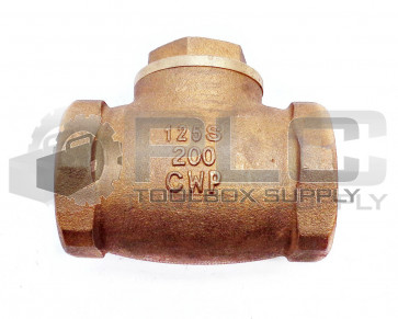 NEW 125S 200CWP 1-1/2" BRASS GATE VALVE