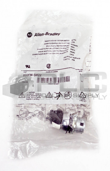 NEW ALLEN BRADLEY 800FM-SM22 SER A MAINTAINED SELECTOR SWITCH BLACK