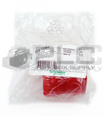 NEW SCHNEIDER XVE C5B4 FLASHING LIGHT RED 24V AC DV IP 40