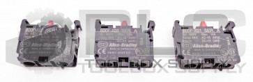 LOT OF 3 NEW ALLEN BRADLEY 800F-X01 SER A CONTACT BLOCK