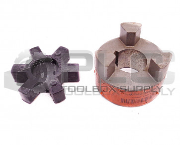 NEW LOVEJOY L-099 1.125/1-1/8" JAW COUPLING W/ RUBBER SPIDER INSERT L-099/L-100