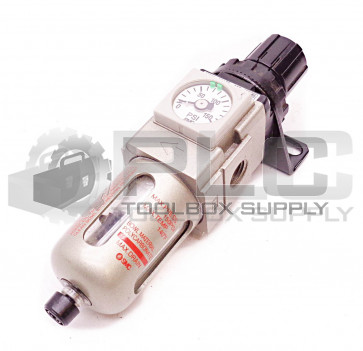 NEW SMC AW20-N02BE-CRZ FILTER REGULATOR W/BRACKET