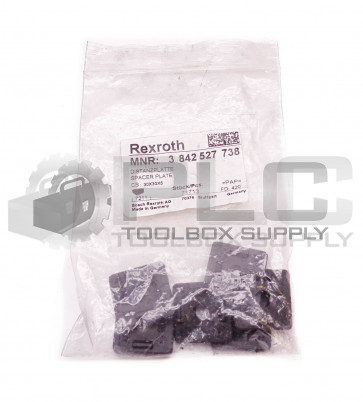 LOT OF 6 NEW BOSCH REXROTH 3 842 527 738 SPACER PLATE 3842527738