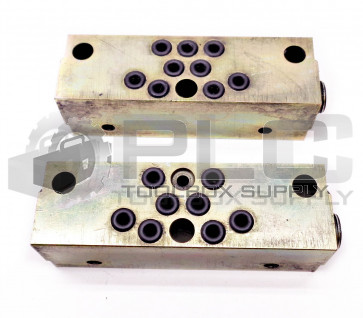 LOT OF 2 LUBRIQUIP NEW NPSF MANIFOLD DIVIDER VALVE