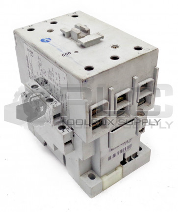 ALLEN BRADLEY 100-C60*00 SER B CONTACTOR W/2 100-S SER A 110/120V 50/60HZ COIL