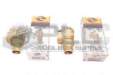 LOT OF 2 NEW CASH ACME FWL-2 3/4" PRESSURE RELIEF VALVE W/TEST LEVER