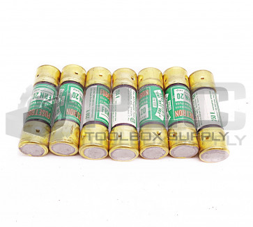 LOT OF 7 NEW BUSSMANN FRN 20 FUSE 250V