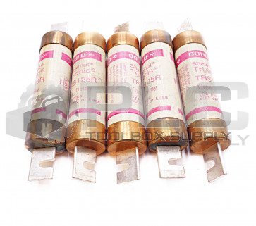 LOT OF 5 GOULD TRS125R TRI-ONIC FUSE 600VAC