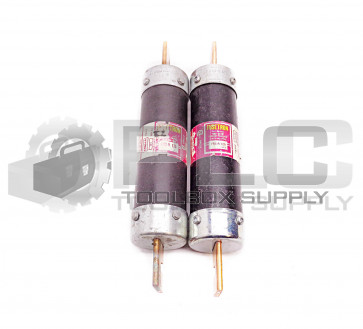 LOT OF 2 BUSSMANN FRS-R 125 TIME-DELAY FUSE 600V FRS-R-125