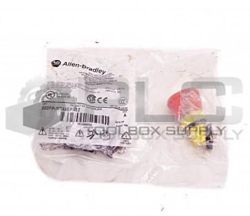 NEW ALLEN BRADLEY 800FP-MT44EPX12 SER A 40MM TWIST TO RELEASE RED SWITCH