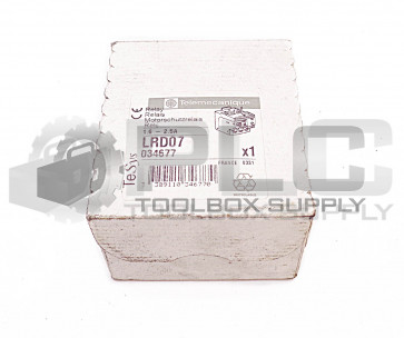 NEW SCHNEIDER LRD07 OVERLOAD RELAY 1.6-2.5A