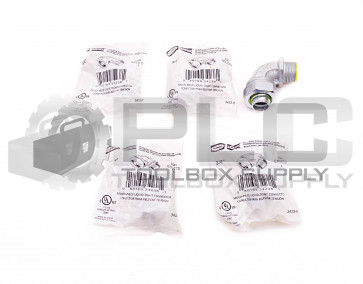 LOT OF 5 NEW HUBBELL 3423-8 MULTI PIECE LIQUID-TIGHT CONNECTOR