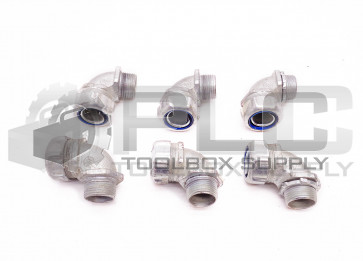 LOT OF 6 NEW T&B 3/4" LIQUID-TIGHT 90° ELBOW CONNECTOR *READ*
