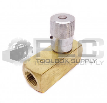 NEW PARKER F1200B 3/4" BRASS FLOW CONTROL VALVE 2000 PSI