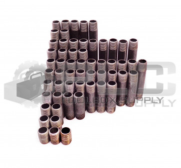 LOT OF 57 NEW THREAD-RITE 12BA6I 1/2" PIPE NIPPLES 1-1/4" TO 6" LENGTH *READ*