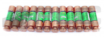 LOT OF 12 NEW BUSSMANN FRN-R-20 ENERGY EFFICIENT FUSES CLASS RK5 250VAC 125VDC