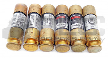 LOT OF 6 NEW BUSSMANN FRN-R 30 TIME-DELAY FUSES CLASS RK5 250V FRN-R-30