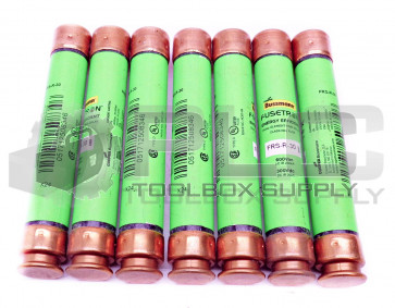 LOT OF 7 NEW BUSSMAN FRS-R-30 ENERGY EFFICIENT FUSES CLASS RK5 600VAC 300VDC