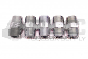 LOT OF 5 NEW PARKER 1-1/16" OD, 3/4" ID STRAIGHT MALE HYDRAULIC FITTINGS