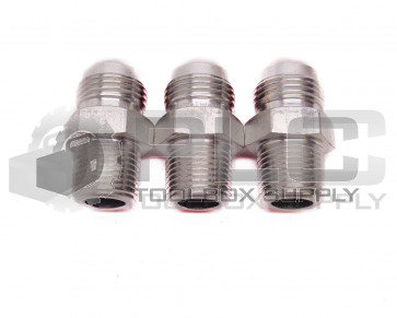 LOT OF 3 NEW PARKER 3/4" OD TAPER, 11/16" OD STRAIGHT MALE HYDRAULIC FITTINGS