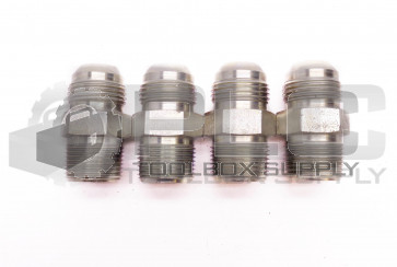 LOT OF 4 NEW PARKER 1-1/16" OD TAPER, 1-1/16" OD STRAIGHT MALE HYDRAULIC FITTING