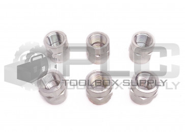 LOT OF 6 NEW 7/8" ID FEMALE THREAD STRAIGHT PIPE FITTINGS