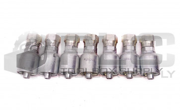 LOT OF 7 NEW PARKER 1JS43-6-6 HOSE FITTING 11/16" FEMALE SWL X 3/8" HOSE