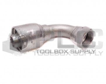 NEW PARKER 13943-16-16 90° HOSE FITTING 1-1/4" FEMALE THREAD X 1" HOSE