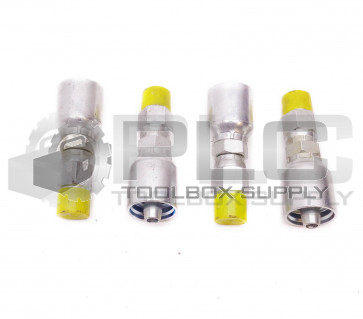 LOT OF 4 NEW HOSE FITTING 5/8" OD MALE THREAD X 3/8" HOSE