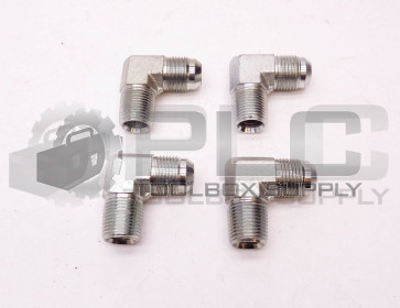 LOT OF 4 NEW 90° FITTING 1/2" ID, 7/8" OD MALE TAPER X 1/2" ID, 7/8" OD MALE