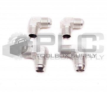 LOT OF 4 NEW PARKER 12 CTX 90° FITTING 5/8" ID TAPER X 3/4' ID MALE THREAD