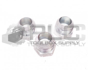 LOT OF 3 NEW 1-1/16" ID 1-5/8" OD MALE THREAD END CAP FITTING