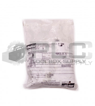 BAG OF 8 NEW PARKER 12 FNTX-S END CAP FITTING 1" ID FEMALE THREAD