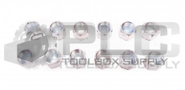 LOT OF 12 NEW END CAP FITTING 13/16" ID FEMALE THREAD