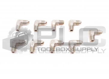 LOT OF 9 NEW PARKER 6 CTX 90° ELBOW FITTING 5/16" ID 9/16" OD MALE THREAD