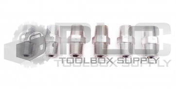 LOT OF 6 NEW PARKER STRAIGHT CONNECTOR 7/16" ID 11/16" OD MALE THREAD