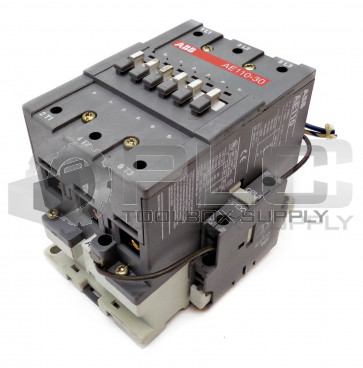 ABB AE110-30 CONTACTOR W/CAL5-11 CCL5-01 CONTACT BLOCKS