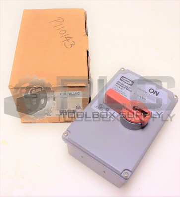 NEW HUBBELL HBLDS3AC CIRCUIT LOCK DISCONNECT SWITCH 30 AMP 600VAC
